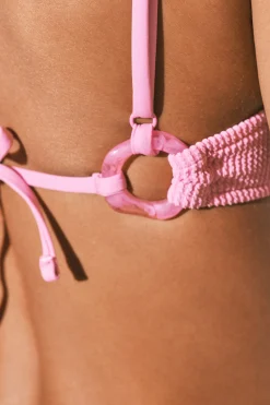 Women'secret Top bikini triangular textura crinkle^Mujer Baño