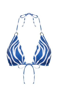 Trendyol Top de bikini triangular animal print^Mujer Baño