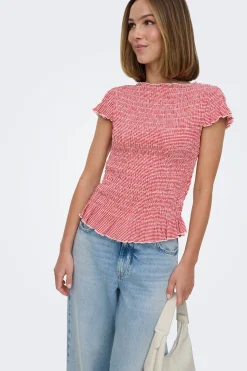 Only Top de cuadros vichy^Mujer Total Look