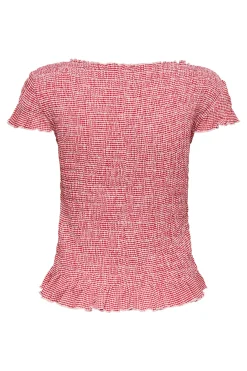 Only Top de cuadros vichy^Mujer Total Look