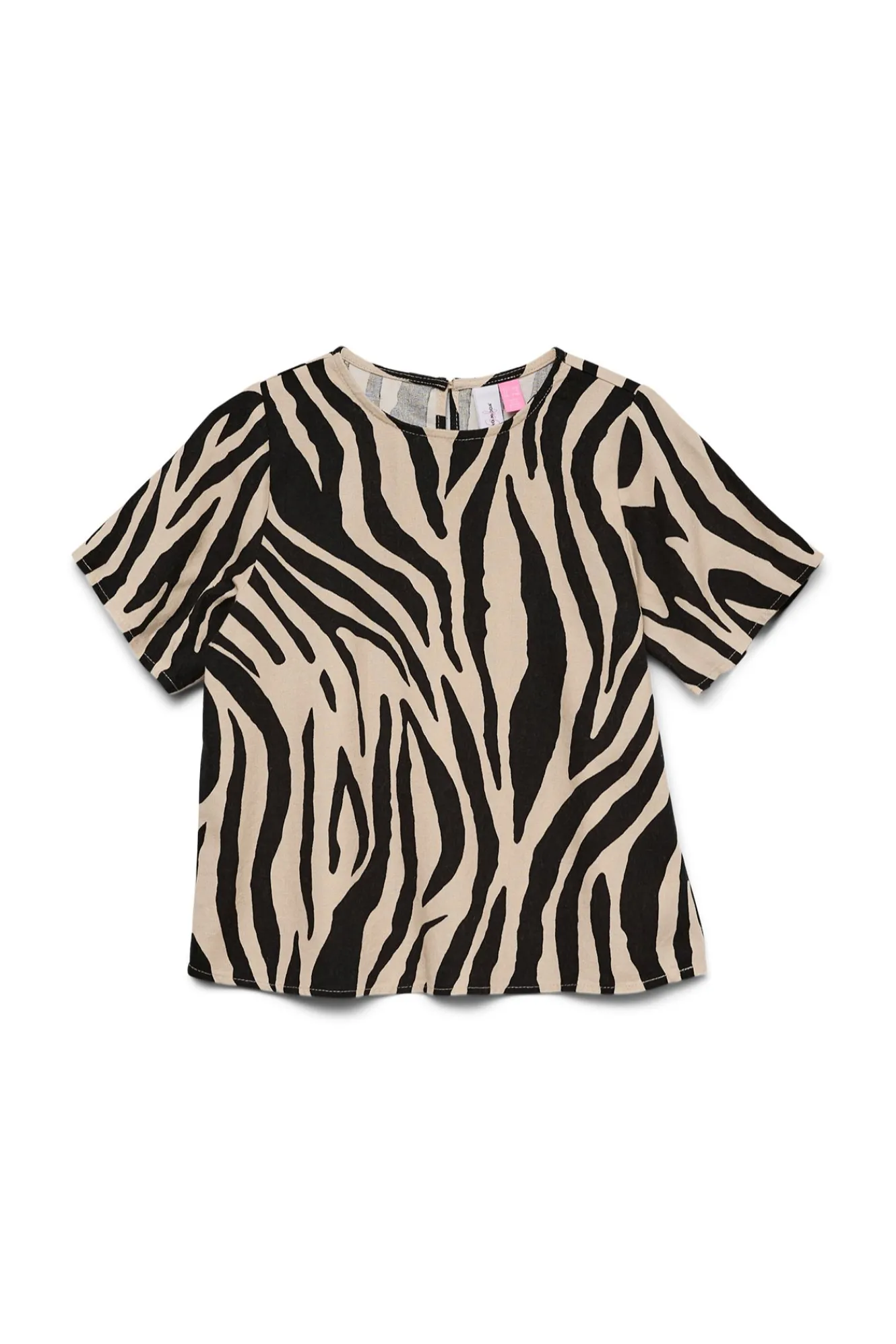 Vero Moda Girl Top de lino manga corta^Niños Camisetas