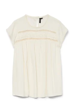 Vero Moda Top de manga corta con detalle de encaje^Mujer Camisas Y Blusas