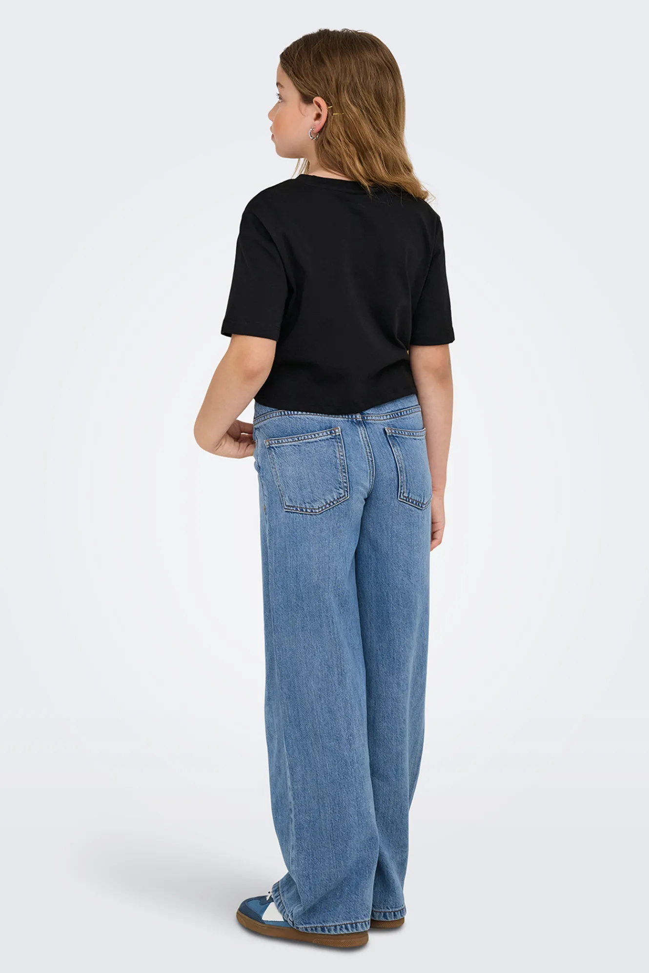 Only Girls Top de manga corta con nudo^Niños Camisetas