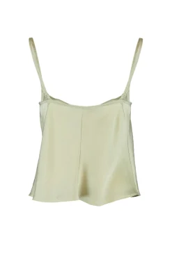 Trendyol Top de tirantes satinado^Mujer Camisetas