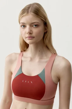Born Living Yoga Top deportivo Darana rojo coral/verde^Mujer Deporte