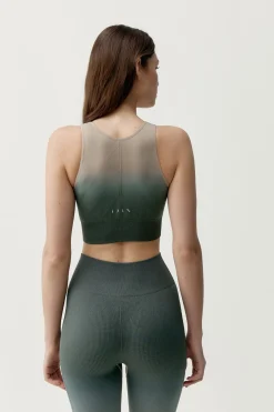 Born Living Yoga Top deportivo Dione verde y beige^Mujer Deporte