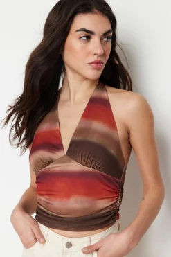 Trendyol Top espalda descubierta^Mujer Camisetas