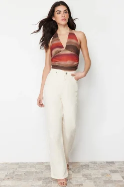 Trendyol Top espalda descubierta^Mujer Camisetas