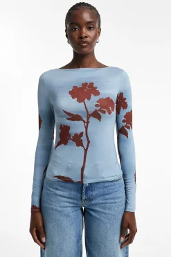 Topshop Top estampado manga larga^Mujer Camisetas