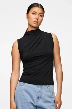 Pieces Top fruncido^Mujer Camisetas