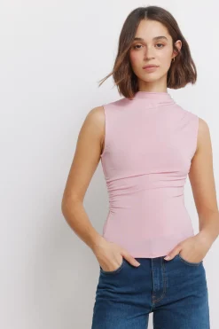 Springfield Top fruncido^Mujer Camisetas