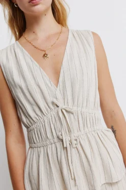 Springfield Top goma lazo^Mujer Total Look|Lino