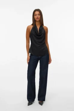 Vero Moda Top satinado atado al cuello^Mujer Camisas Y Blusas