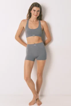 Women'secret Top sin costuras LOVELY cuadrill&eacute; claro^Mujer Sujetadores