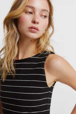 Springfield Top sin mangas cuello redondo algod&oacute;n^Mujer Camisetas|Basic Bar