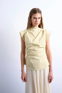 Topshop Top sin mangas estructurado^Mujer Camisetas