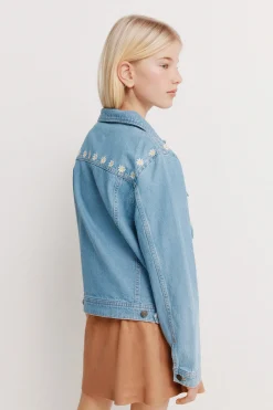 Springfield Kids Trucker denim ni&ntilde;a margaritas^Niños Abrigos Y Chaquetas