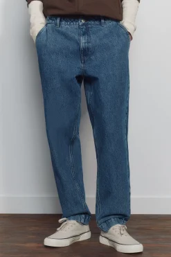 Springfield Vaquero chino sobretintado relaxed fit^Hombre Jeans|Pantalones