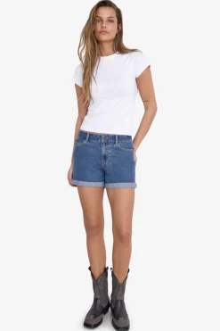 Noisy May Vaquero corto b&aacute;sico con dobladillo^Mujer Pantalones