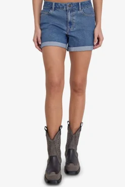 Noisy May Vaquero corto b&aacute;sico con dobladillo^Mujer Pantalones