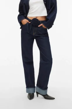 Vero Moda Vaqueros anchos vuelta en el bajo^Mujer Jeans