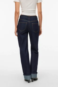 Vero Moda Vaqueros anchos vuelta en el bajo^Mujer Jeans
