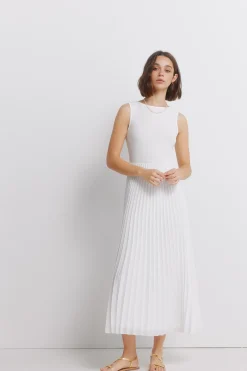 Springfield Vestido bimateria^Mujer Vestidos Y Monos