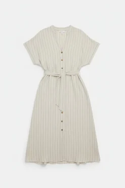 Springfield Vestido camisero rayas^Mujer Vestidos Y Monos|Lino