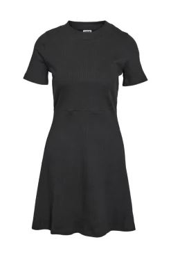 Noisy May Vestido corto b&aacute;sico de manga corta y cuello redondo^Mujer Vestidos Y Monos