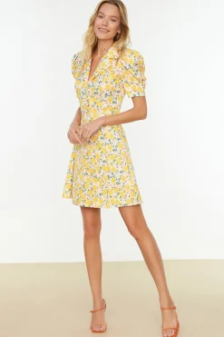 Trendyol Vestido corto cuello camisero^Mujer Vestidos Y Monos