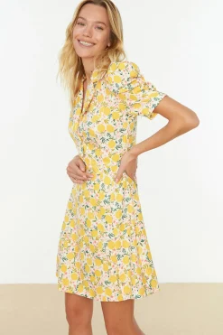 Trendyol Vestido corto cuello camisero^Mujer Vestidos Y Monos