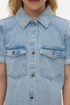 Vero Moda Girl Vestido corto vaquero^Niños Vestidos Y Monos