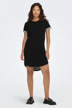 JDY Vestido de manga corta y cuello redondo^Mujer Vestidos Y Monos