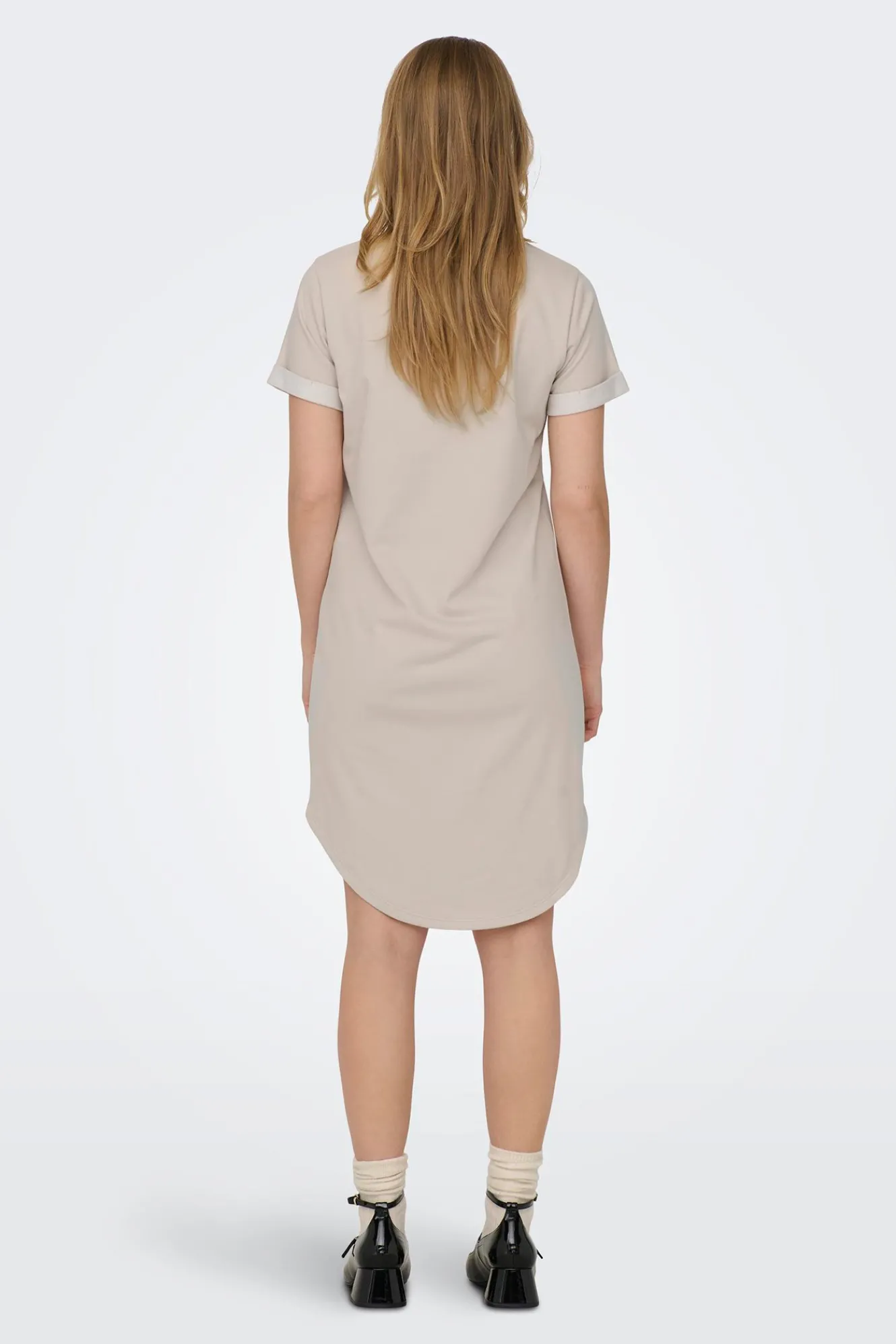 JDY Vestido de manga corta y cuello redondo^Mujer Vestidos Y Monos