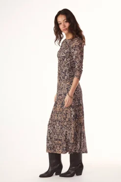 Slowlove Vestido estampado frunce^Mujer Vestidos Y Monos