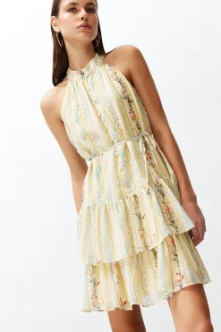 Trendyol Vestido estampado lazo^Mujer Vestidos Y Monos