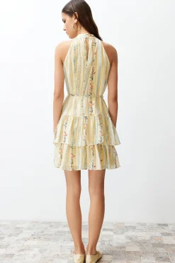 Trendyol Vestido estampado lazo^Mujer Vestidos Y Monos