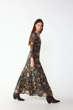 Slowlove Vestido estampado vuelo^Mujer Vestidos Y Monos