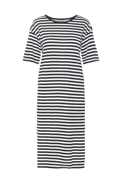 Noisy May Vestido estilo camiseta midi de manga corta^Mujer Vestidos Y Monos