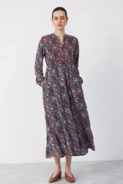 Cortefiel Vestido fluido estampado^Mujer Vestidos Y Monos