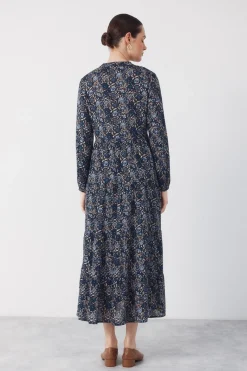 Cortefiel Vestido fluido estampado^Mujer Vestidos Y Monos