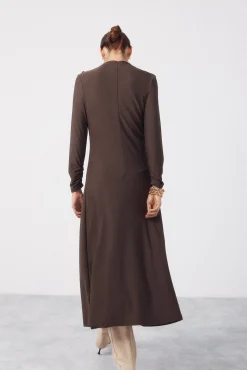 Cortefiel Vestido largo botones dorados^Mujer Vestidos Y Monos