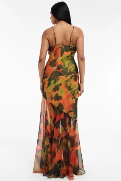 Topshop Vestido largo estampado^Mujer Vestidos Y Monos