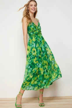 Trendyol Vestido largo estampado^Mujer Vestidos Y Monos