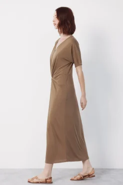 Cortefiel Vestido largo nudo^Mujer Vestidos Y Monos