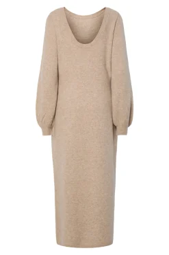 Pieces Vestido largo punto escote^Mujer Vestidos Y Monos