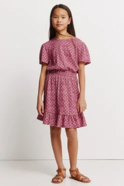 Springfield Kids Vestido manga corta IKAT ni&ntilde;a^Niños Vestidos Y Monos