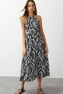 Trendyol Vestido maxi cuello halter^Mujer Vestidos Y Monos