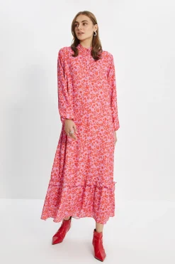 Trendyol Vestido maxi manga larga^Mujer Vestidos Y Monos