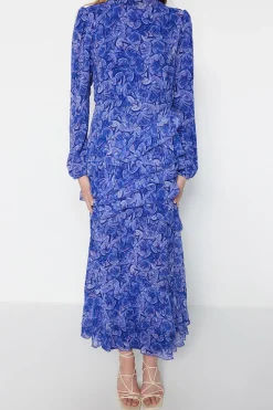 Trendyol Vestido maxi manga larga^Mujer Vestidos Y Monos